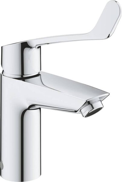 Grohe Eurosmart Mitigeur monocommandé pour lavabo, S-Size, saillie 111mm, sans vidage, levier long, anti-brûlure thermique, 23984003, 23984003