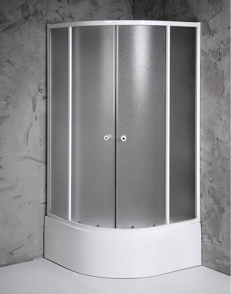 Cabine doccia Aqualine - Cabina doccia Arlen 800x800 mm, bianco/vetro BRICK BTR803