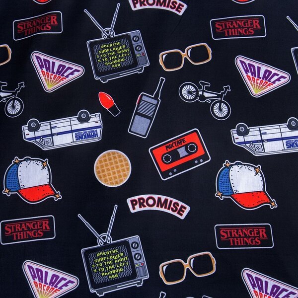 Set copripiumino e federa da bambini in cotone per letto singolo 140x200 cm Stranger Things "Upside Down" – Jerry Fabrics