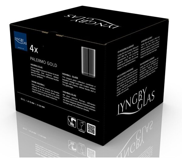 Set di bicchieri 4 pz 500 ml Palermo – Lyngby Glas