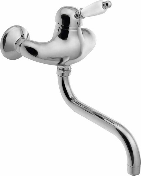 Sapho Kirké - Miscelatore per lavabo Bianco, cromo KI15BC