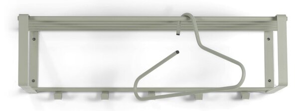 Attaccapanni da parete verde polveroso in metallo con scaffale 70 cm Rex – Spinder Design