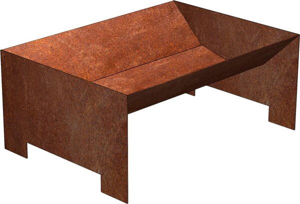 CORGARDEN Strato Caminetto da giardino 50 x 70 x 30 cm, corten CORGARDEN 1018