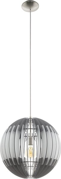 Eglo 96747 Olmero lampada a sospensione E27 nichel grigio bianco