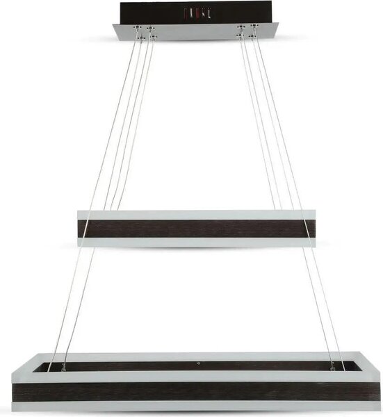 Lampadario a LED VT-101 marrone 113 W, bianco caldo 6300 lm, metallo, dimensioni: 120 x 60 x 60 cm, IP20, V-TAC