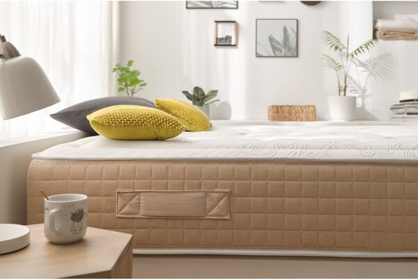 Materasso termoregolante reversibile a molle dure/medie 140x200 cm Hexaflex Bagged Springs Gel - Moonia