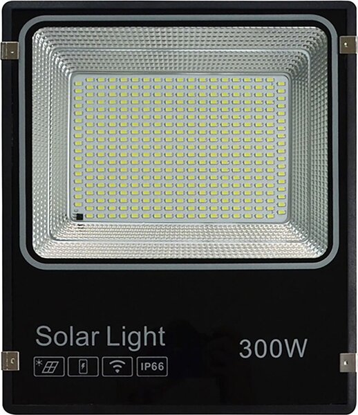 Hepoluz Abs Solar Led Pannello monocristallino 6000k Proiettore 300w Argento Argento Taglia unica