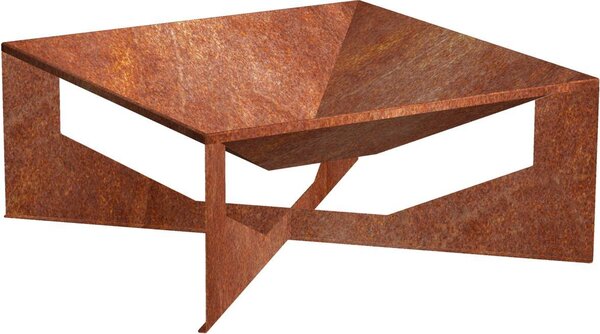 CORGARDEN Vento Caminetto da giardino 70 x 70 x 30 cm, corten CORGARDEN 1015