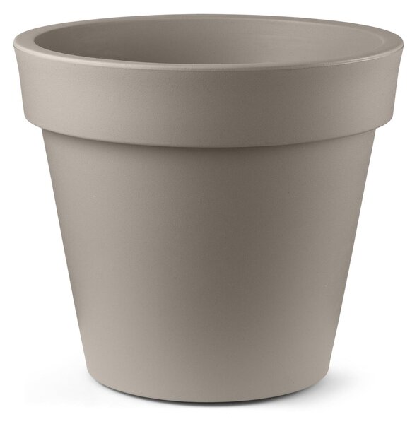 Vaso in Polietilene TONDO ARIA dimensioni 65x65xh 60 cm adatto interno esterno colore Ambra