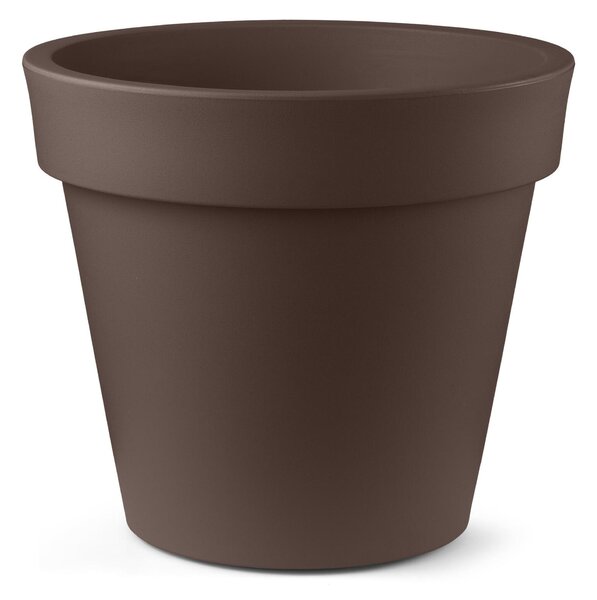 Vaso in Polietilene TONDO ARIA dimensioni 65x65xh 60 cm adatto interno esterno colore Corten