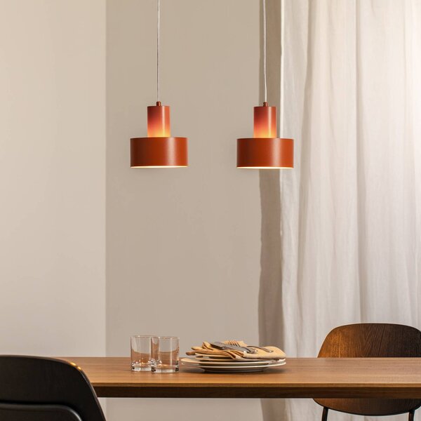 Lampada a sospensione Rif 2 SIGMA, dimmerabile, Rosso, Soggiorno / Sala da pranzo, Metallo, Moderno, Lampada a sospensione