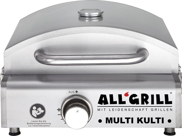 Barbecue a gas Allgrill MULTI-KULTI con bruciatore ceramico Steakzone e dispositivo di sicurezza per l'accensione
