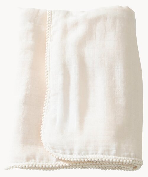Coperta in mussola di viscosa Pom Pom