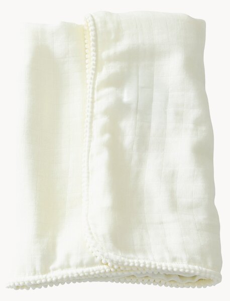 Coperta in mussola di viscosa Pom Pom