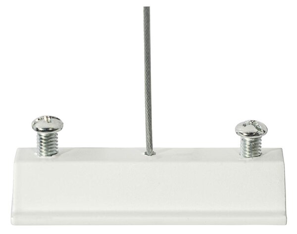 Sistema di illuminazione a binario sospeso moderno con 6 faretti bianchi monofase GU10 50 mm - Iconic Ruby Honey