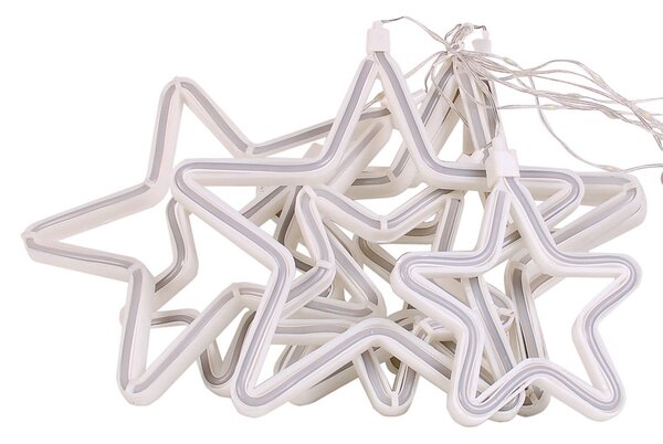 Tenda luminosa con Stelle neon 3 metri Led Multicolore stalattiti altezza 100cm per interno Wisdom