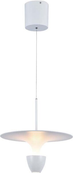 Lampada a sospensione LED VT-7832 bianca 9W, bianco caldo, 1000 lm, metallo, dimensioni: 137x30x30 cm, IP20, V-TAC