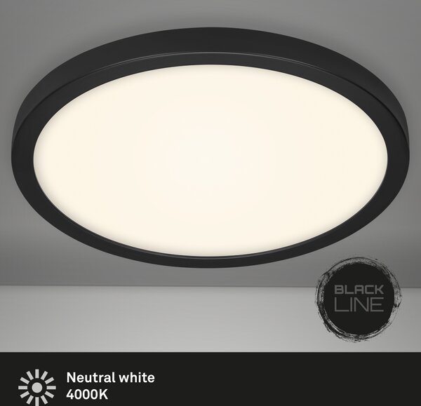 Lampada da soffitto a LED Lampada da soffitto 24,5 W Bianco-nero 4000K Ø 40,5 cm Briloner