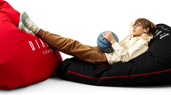 Pouf grande da gioco Diablo Chairs: nero