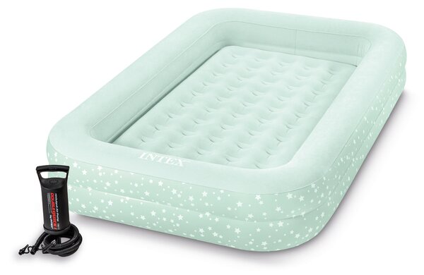 INTEX 66810NP - Lettino da viaggio per bambini - con pompa a mano (71x132x10cm) Letto ad aria Letto da viaggio Letto per bambini