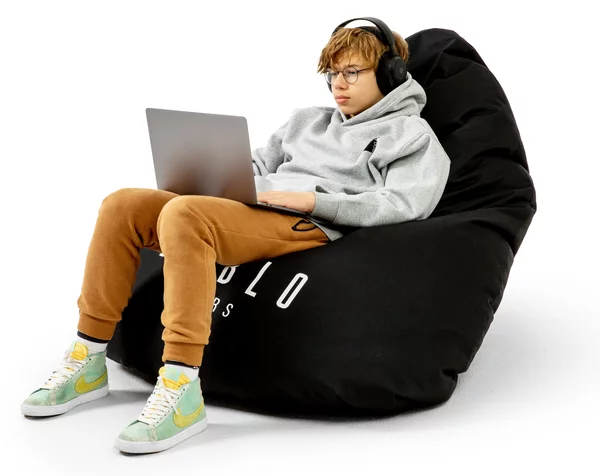 Pouf grande da gioco Diablo Chairs: nero