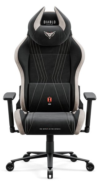 Sedia gaming in tessuto Diablo X-Horn 2.0, Normal Size, Camel Black