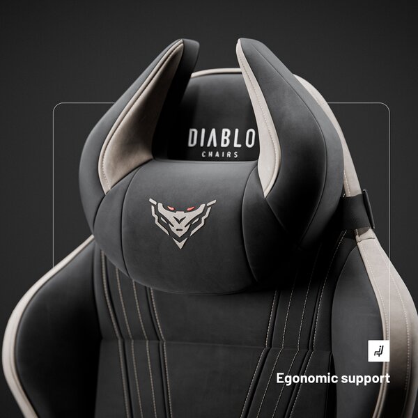 Sedia gaming in tessuto Diablo X-Horn 2.0, Normal Size, Camel Black