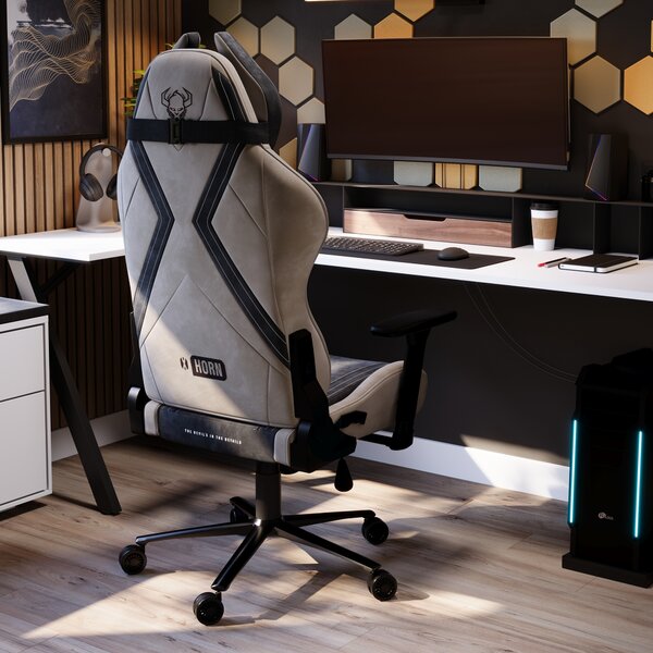 Sedia gaming in tessuto Diablo X-Horn 2.0, Normal Size, Camel Black