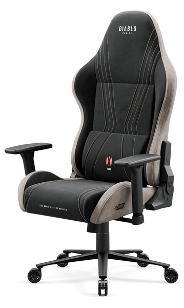 Sedia gaming in tessuto Diablo X-Horn 2.0, Normal Size, Camel Black