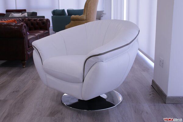 Poltrona moderna girevole Golden