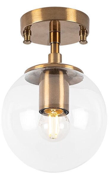 Plafoniera color ottone con paralume in vetro ø 15 cm Atmaca – Opviq lights