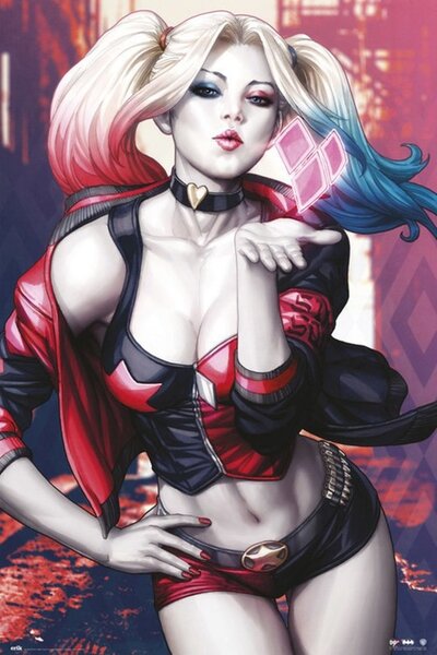 Posters, Stampe Harley Quinn - Kiss