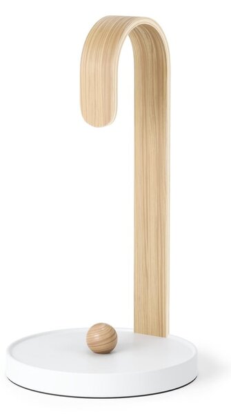 Portarotolo da cucina verticale in legno bianco ø 17 cm Bellwood – Umbra