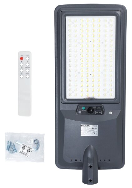 Aigostar - Lampione stradale solare a LED con sensore LED/300W/3,2V 3600mAh + telecomando