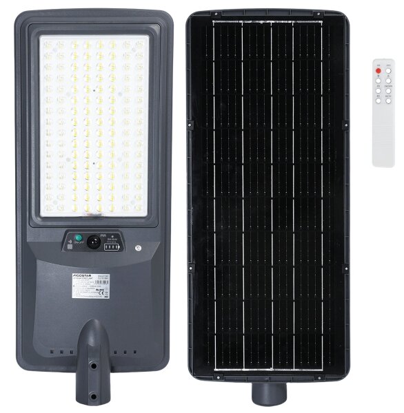 Aigostar - Lampione stradale solare a LED con sensore LED/300W/3,2V 3600mAh + telecomando