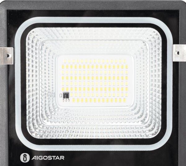 Aigostar -LED Proiettore solare LED/50W/3,2V 1200mAh 3000K/4000K/6500K IP66 + telecomando