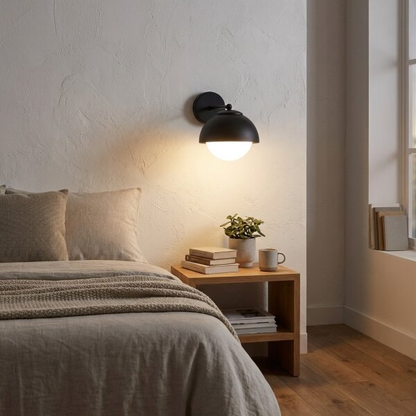 BRILAGI - Lampada da parete COSMO 1xE27/60W/230V nera