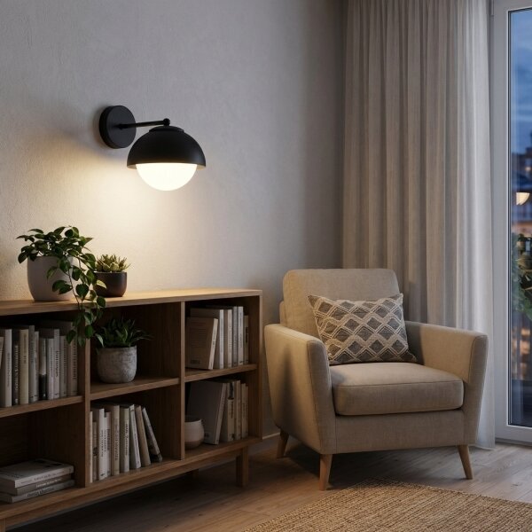 BRILAGI - Lampada da parete COSMO 1xE27/60W/230V nera