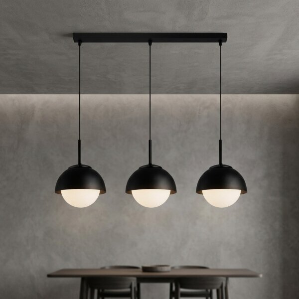 BRILAGI - Lampada sospesa a cavo COSMO 3xE27/60W/230V nera