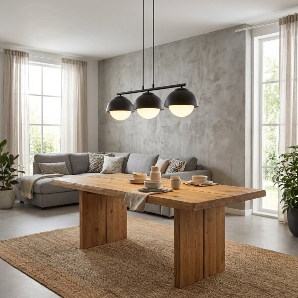 BRILAGI - Lampadario a cavo COSMO 3xE27/60W/230V nero