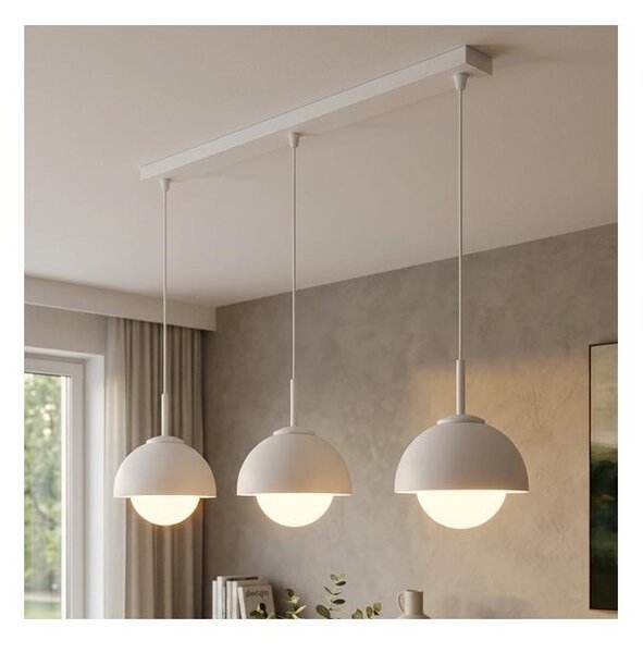 BRILAGI - Lampadario a sospensione con cavo COSMO 3xE27/60W/230V bianco/oro