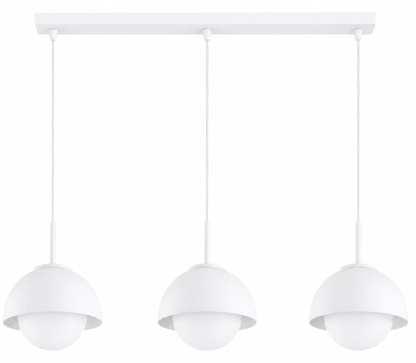 BRILAGI - Lampadario a sospensione con cavo COSMO 3xE27/60W/230V bianco/oro
