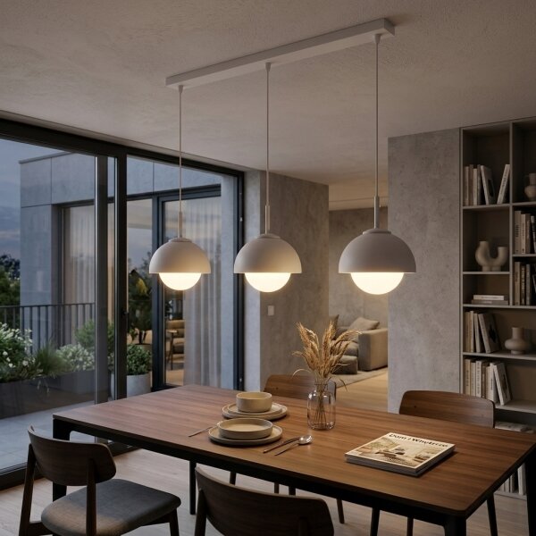 BRILAGI - Lampadario a sospensione con cavo COSMO 3xE27/60W/230V bianco/oro