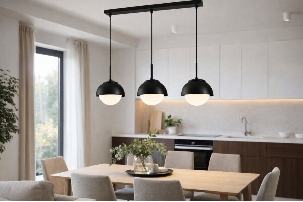 BRILAGI - Lampada sospesa a cavo COSMO 3xE27/60W/230V nera