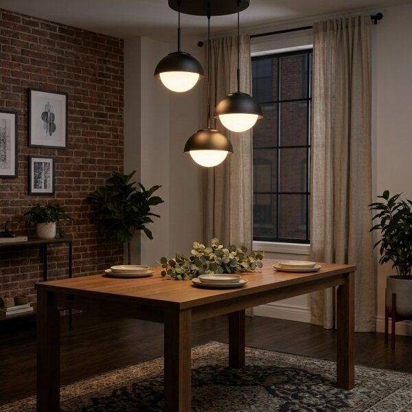 BRILAGI - Lampadario su cavo COSMO 3xE27/60W/230V nero
