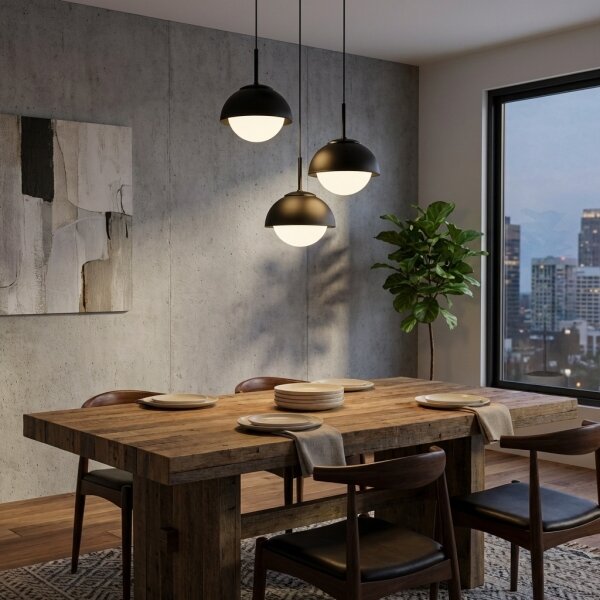BRILAGI - Lampadario su cavo COSMO 3xE27/60W/230V nero