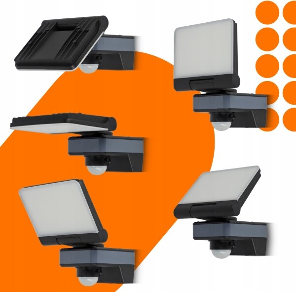 Proiettore LED con sensore di movimento e sensore crepuscolare LED/24W/230V 4200K IP54 nero