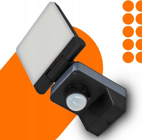 Proiettore LED con sensore di movimento e sensore crepuscolare LED/24W/230V 4200K IP54 nero