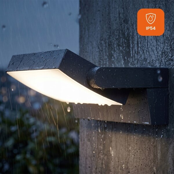 LED Stm applique da parete per esterni LED/12/18/24W/230V 3000/4000/6500K IP54 nero