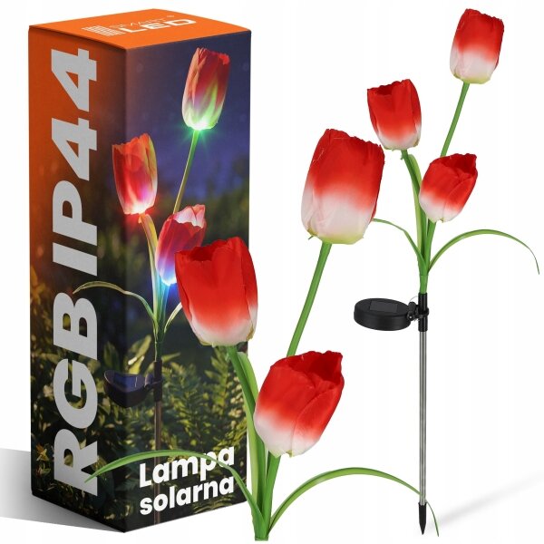 Lampada decorativa solare LED RGB 3xLED/3,7V 200 mAh IP44 tulipano